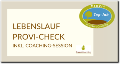 Lebenslauf ProVi-Check inkl.Coaching-Session