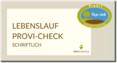 Lebenslauf ProVi-Check schriftlich